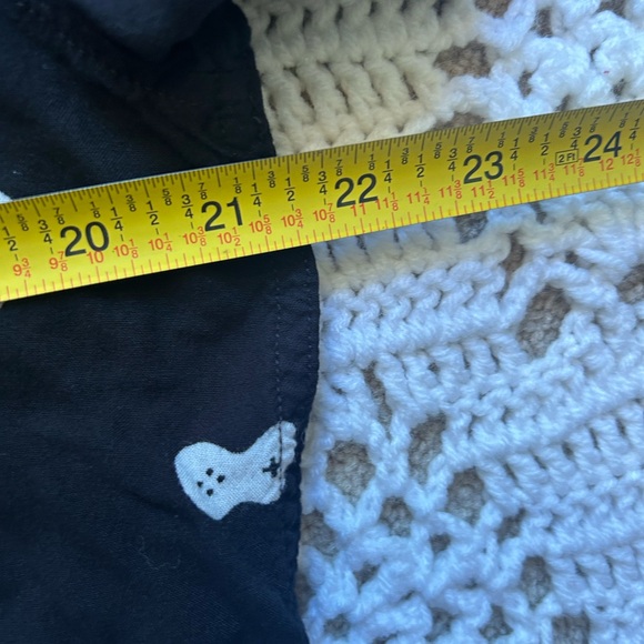 Hot Topic Video Game Controller Woven Button-Up Shirt Black White Size medium - Picture 7 of 7